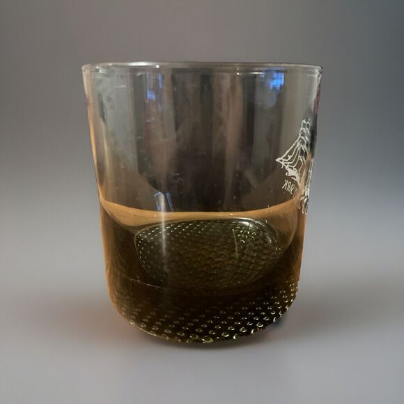 Cutty Sark Tinted Black Ombré Hi Ball Drinking Glass 6 Ounces White Ship Logo - Picture 3 of 8